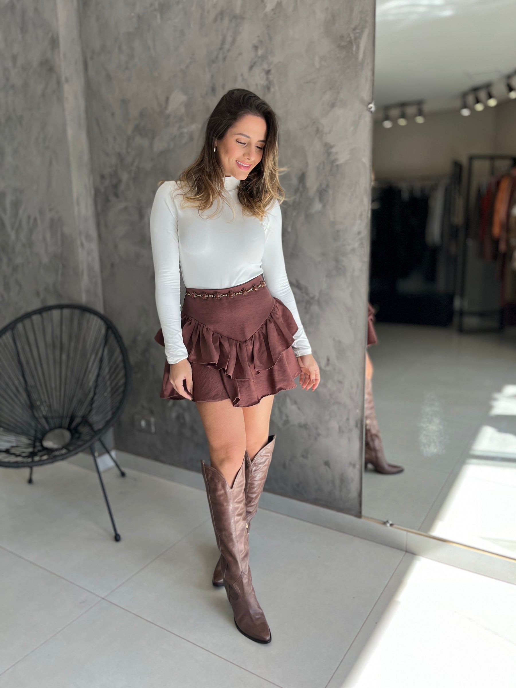 Body Poliamida Manga Longa Basic