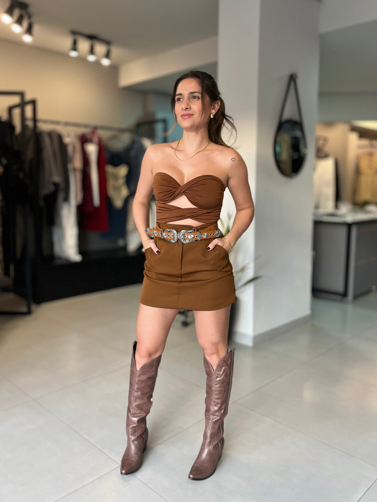 Body Feminino Torcido Tomara que Caia - Helena