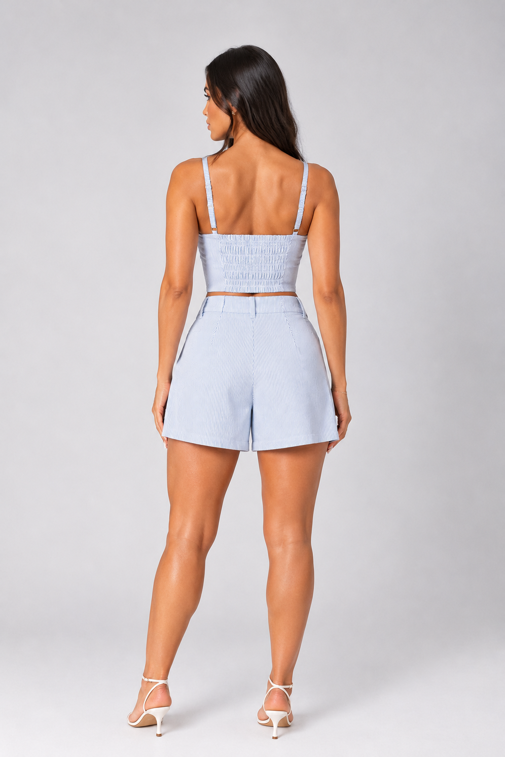 Conjunto Shorts e Corset Estampado