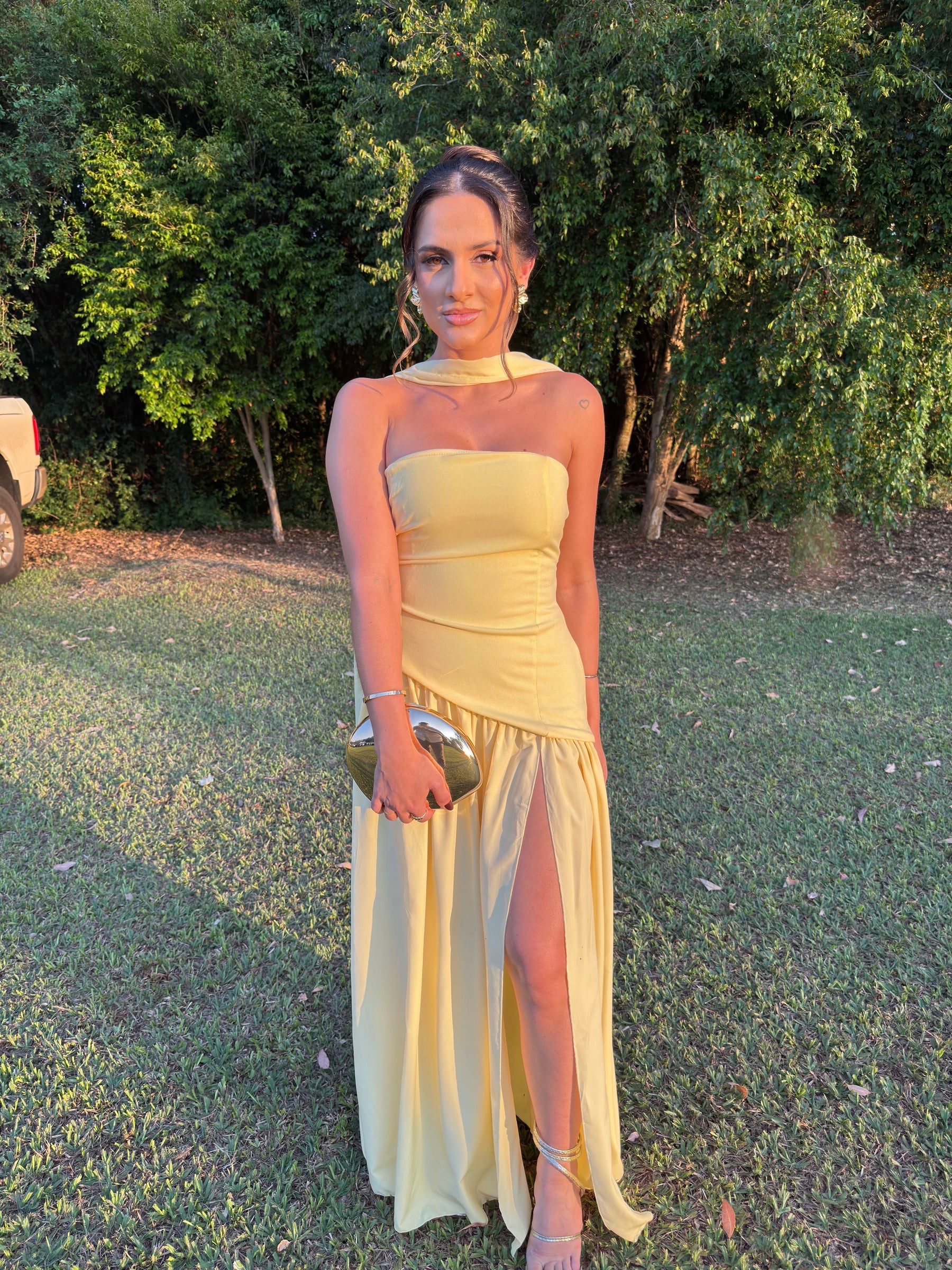 Vestido Longo Choker para Festa Tifany - Ocasiões Especiais
