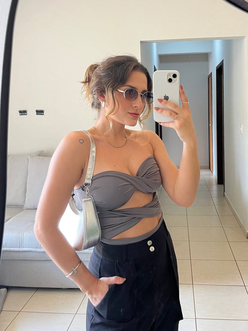 Body Feminino Torcido Tomara que Caia - Helena