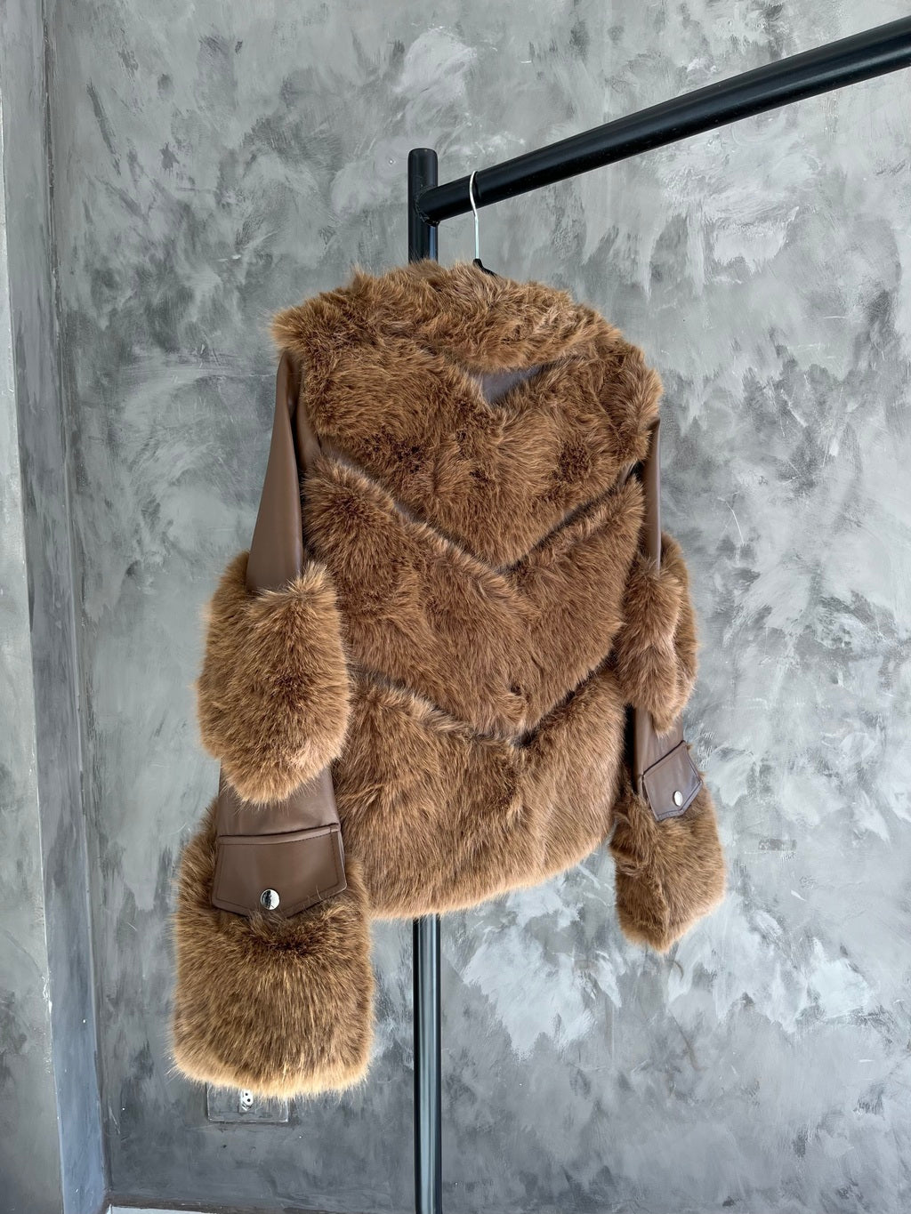 Jaqueta Feminina de Pelo para Inverno