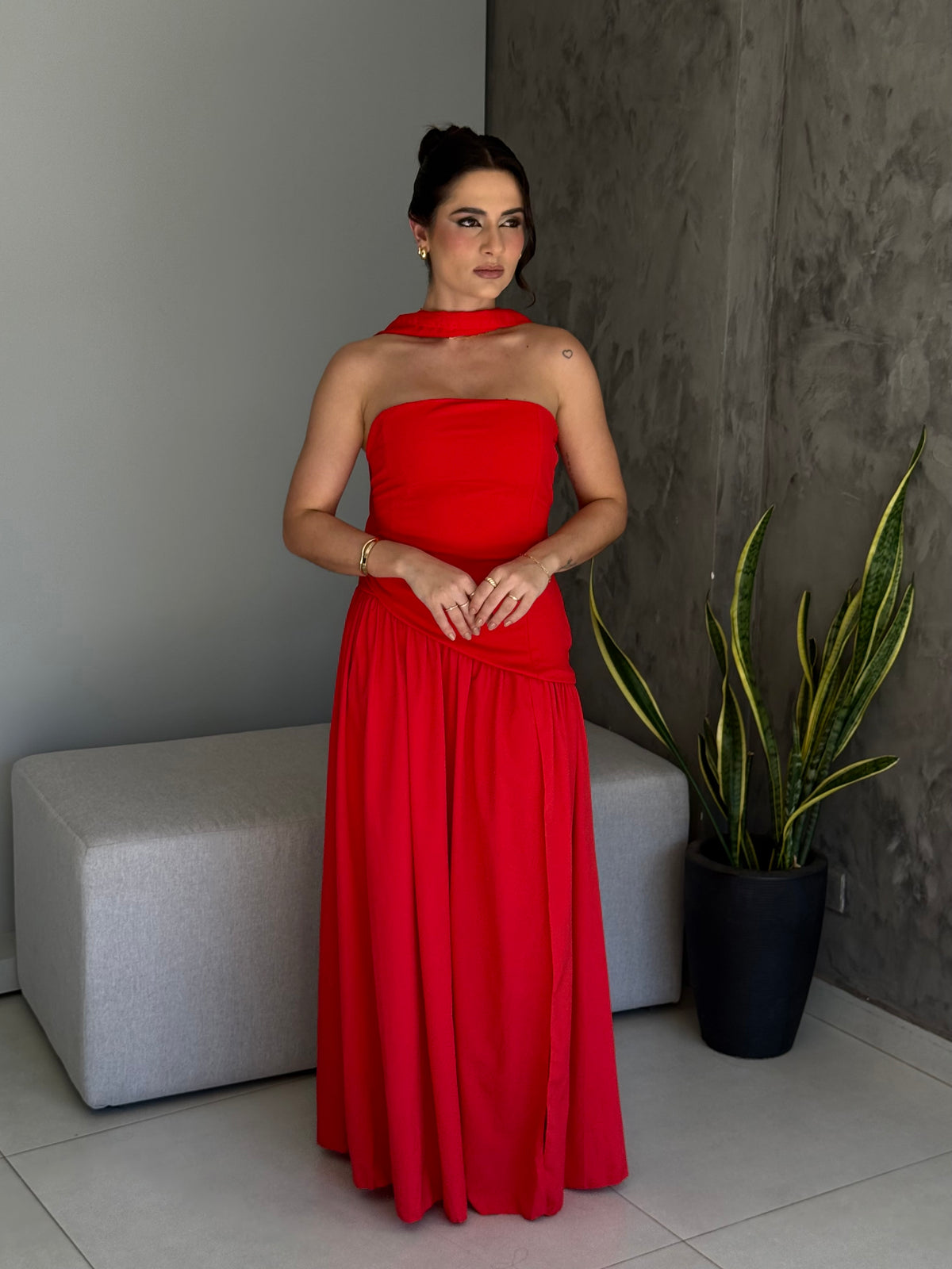 Vestido Longo Choker para Festa Tifany - Ocasiões Especiais