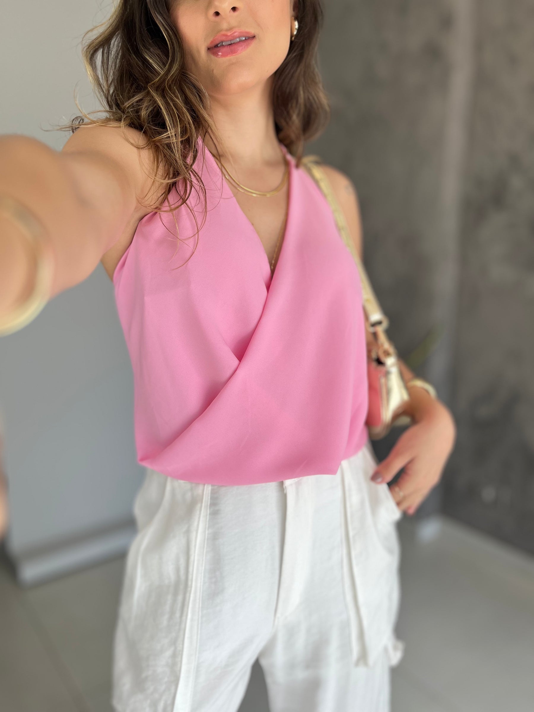 Blusa Voal Gola Boba Multiformas- Vanessa