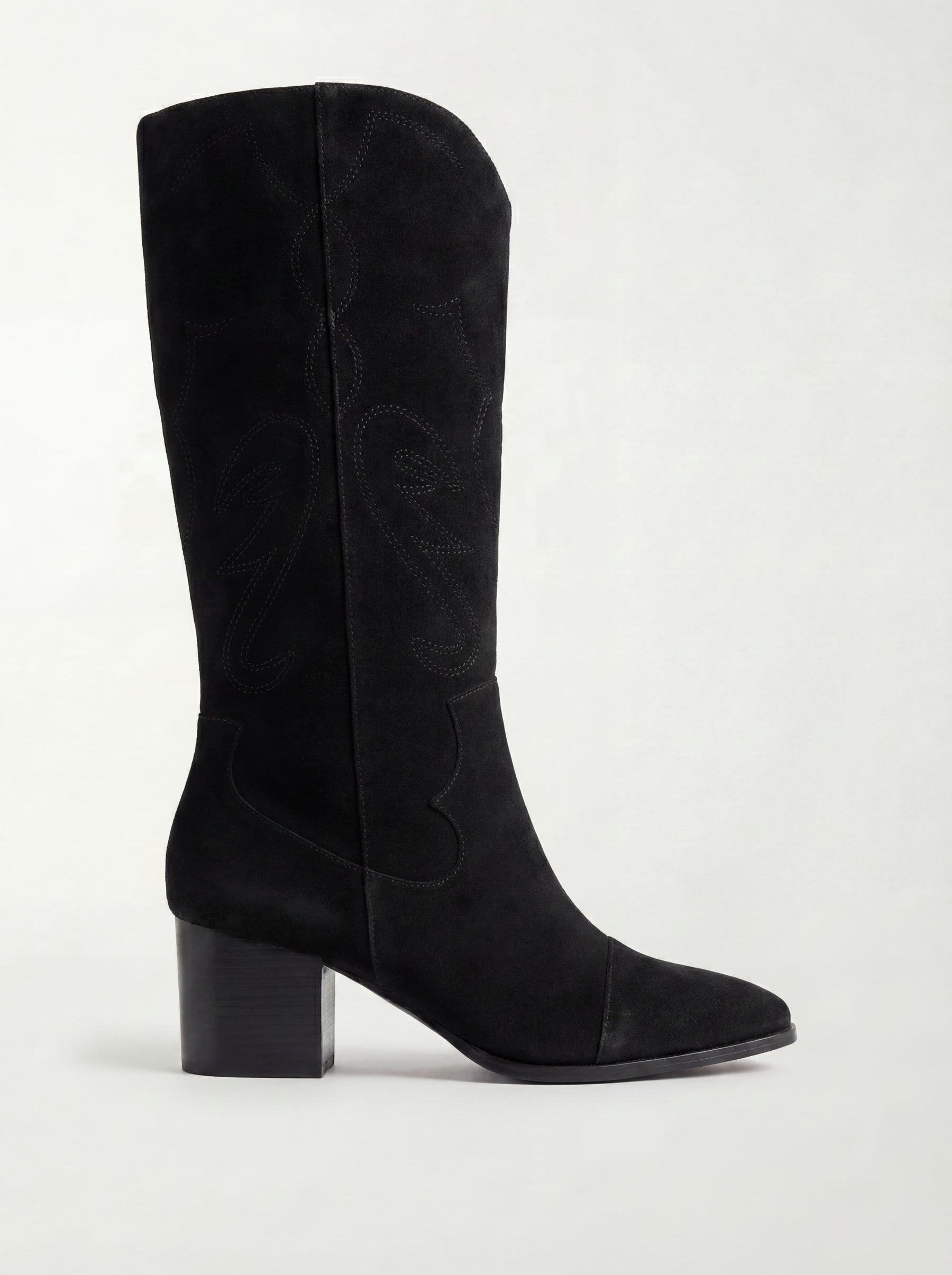 Bota Western Camurça Renata Preto