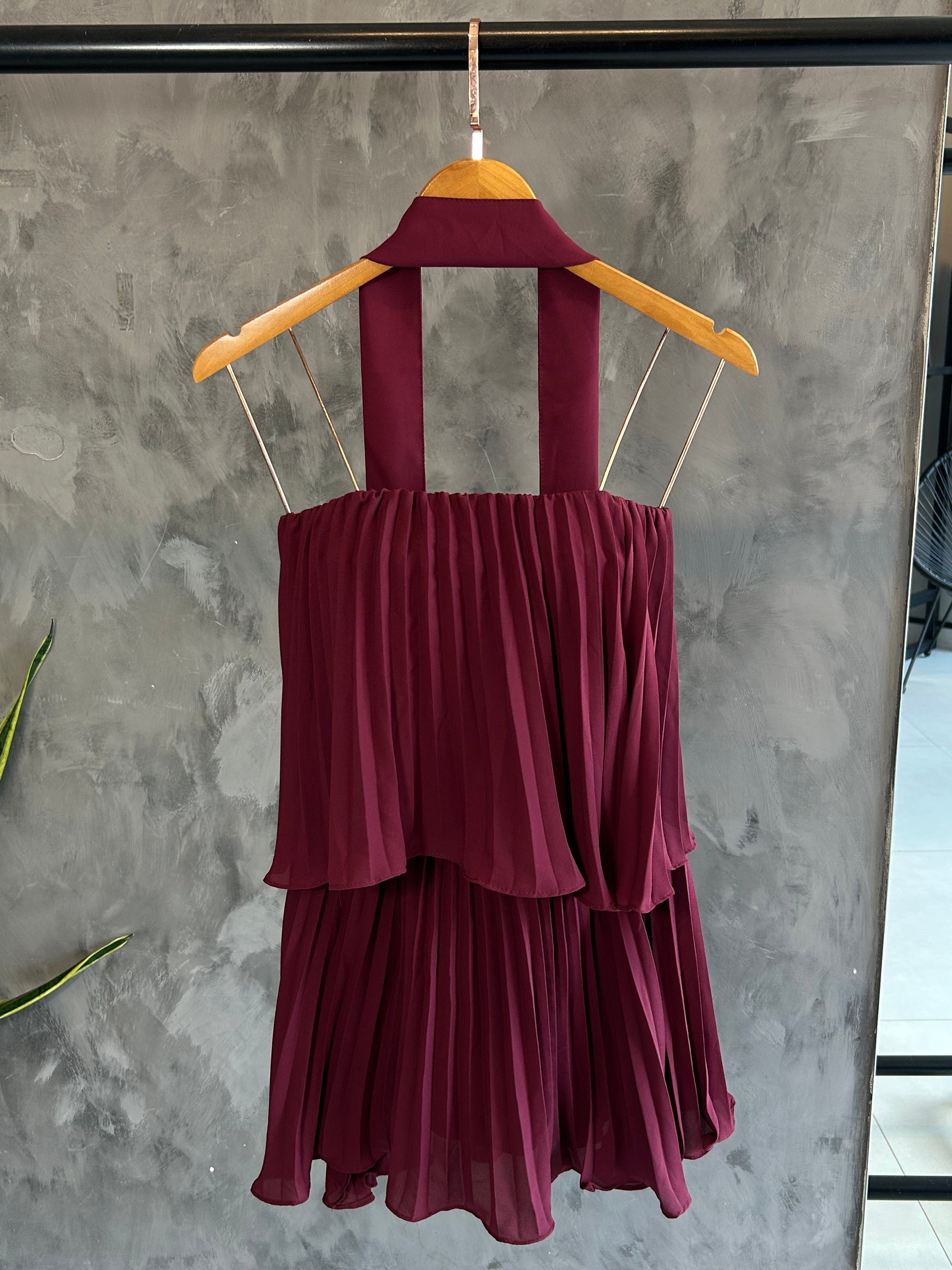 Conjunto Curto Plissado Aline
