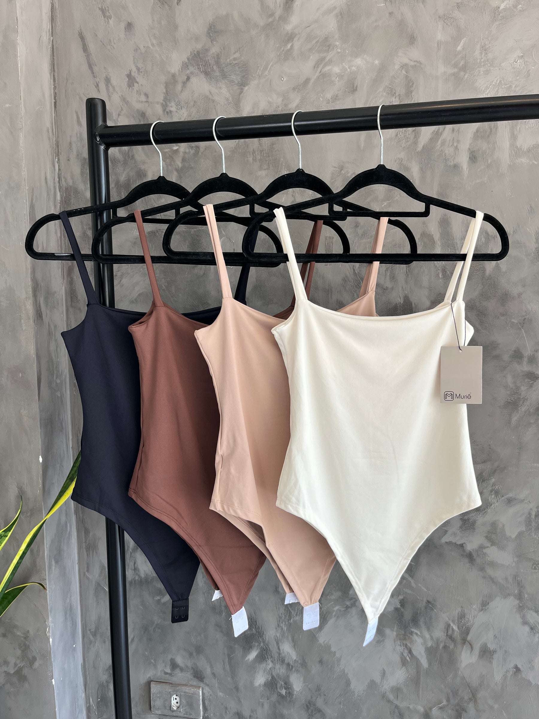 Body de Alça Reto Poliamida