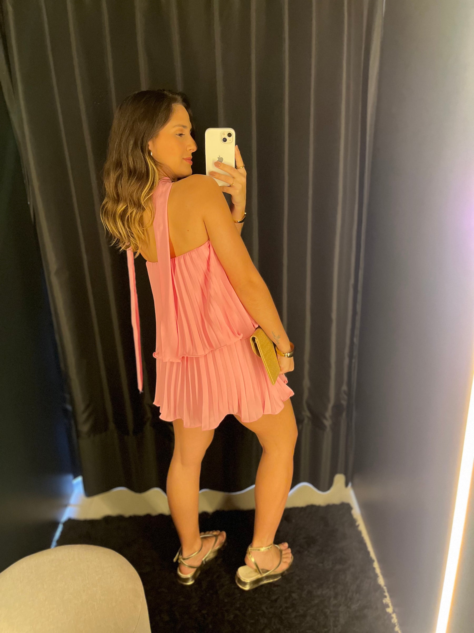 Conjunto Curto Plissado- Aline