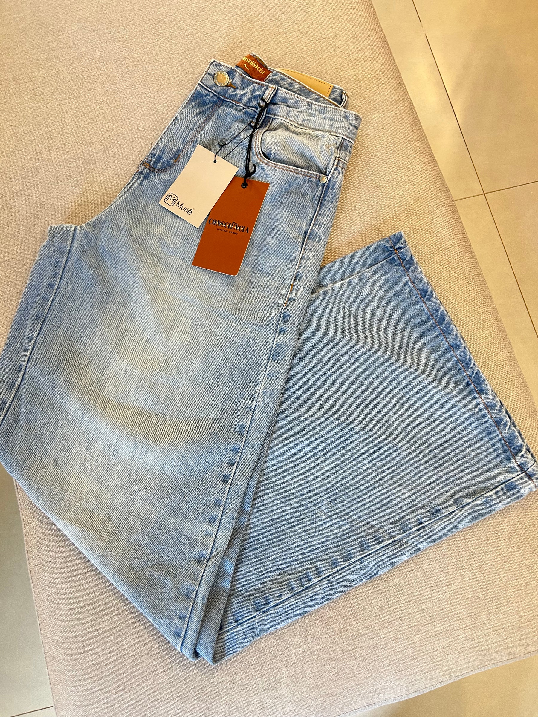 Wide Leg Relaxed Sky Claro