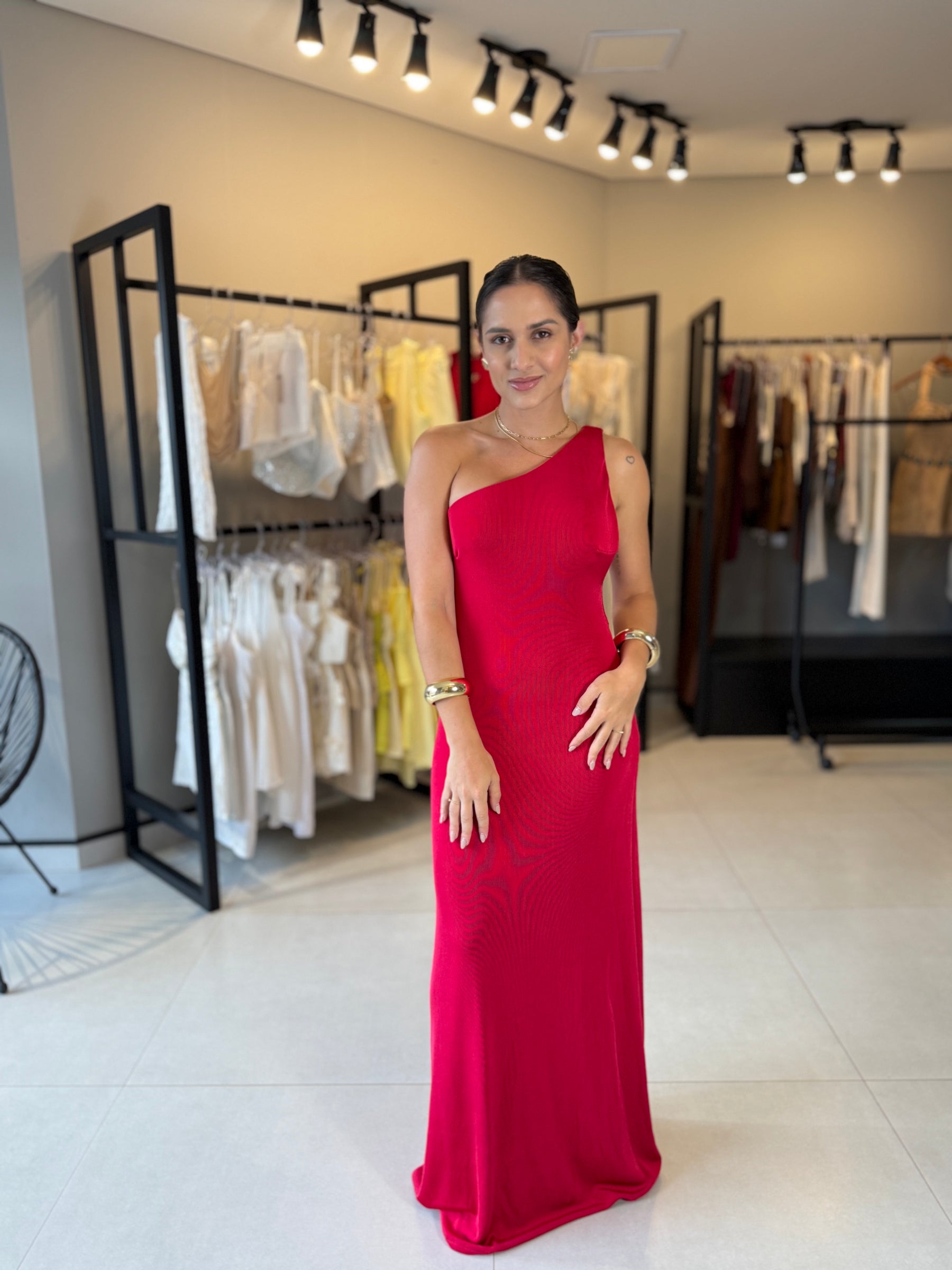 Vestido Longo Social para Festa Vermelho