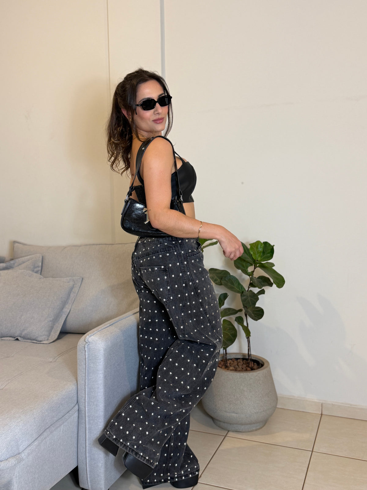 Calça Jeans Taxas Grafitte