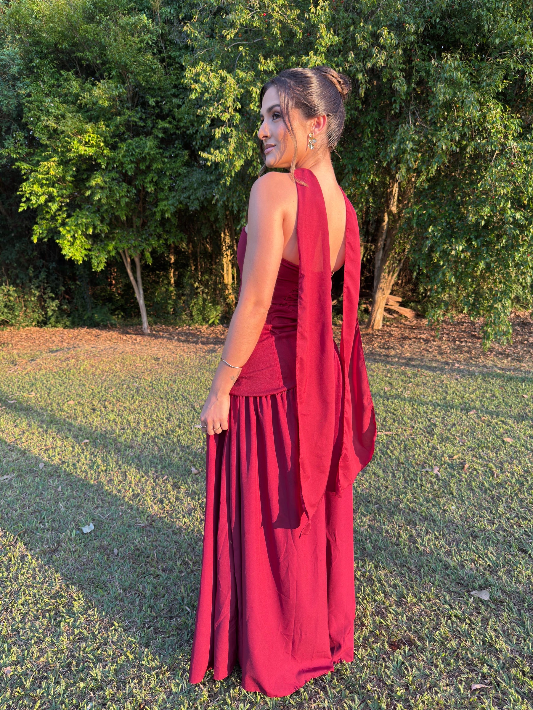 Vestido Longo Choker para Festa Tifany - Ocasiões Especiais