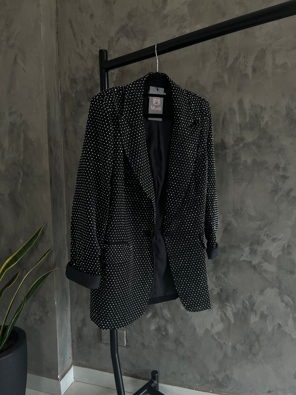 Blazer Feminino Oversized com Brilho – Diamond