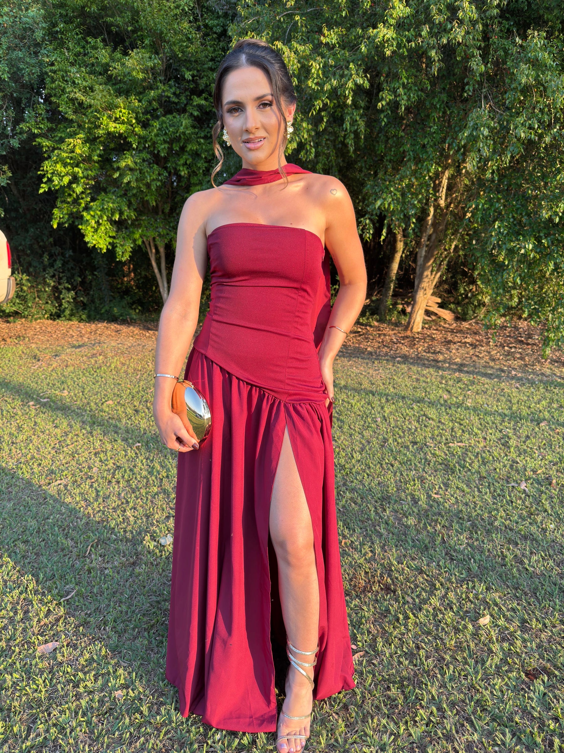 Vestido Longo Choker para Festa Tifany - Ocasiões Especiais