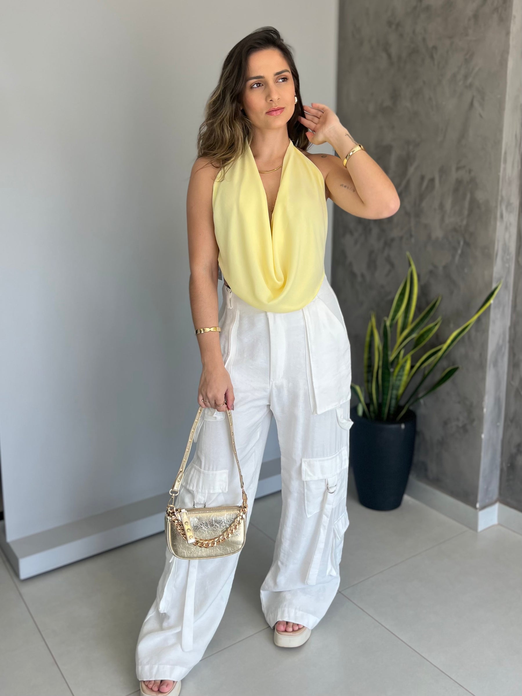 Blusa Voal Gola Boba Multiformas- Vanessa