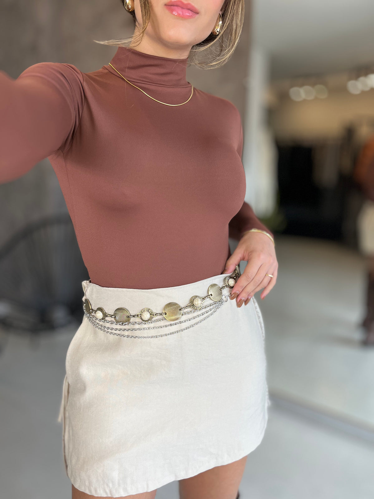 Body Poliamida Manga Longa Basic