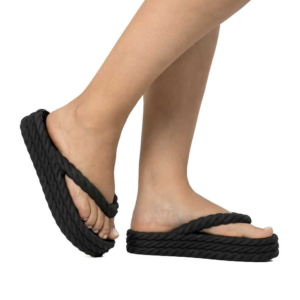 Chinelo Feminino Tranças Plataforma