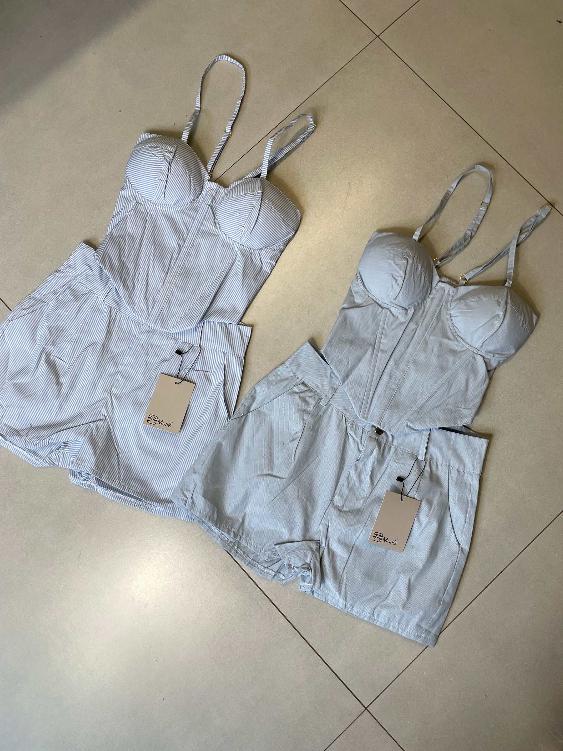 Conjunto Shorts e Corset Estampado