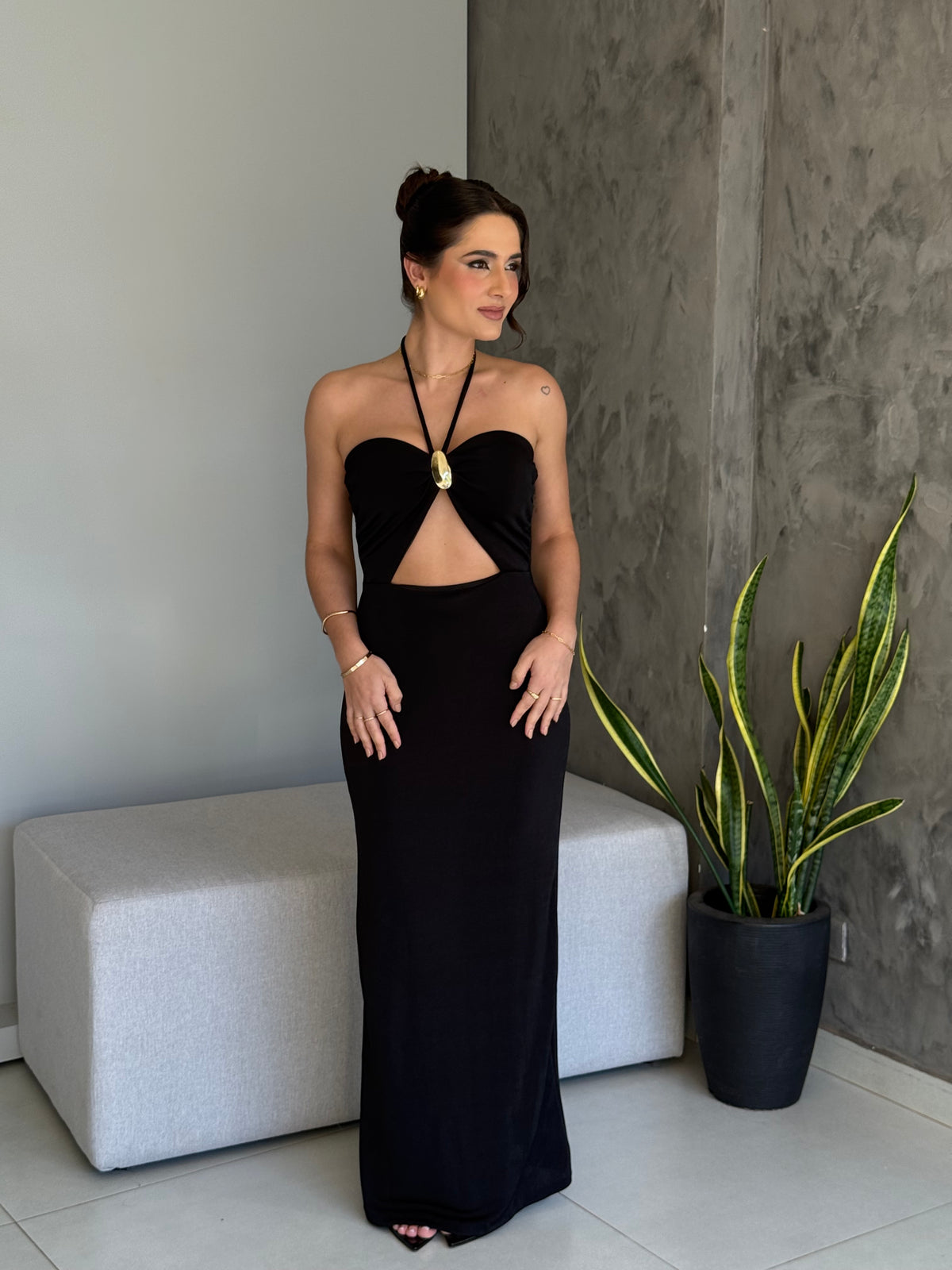 Vestido Longo Harper Preto