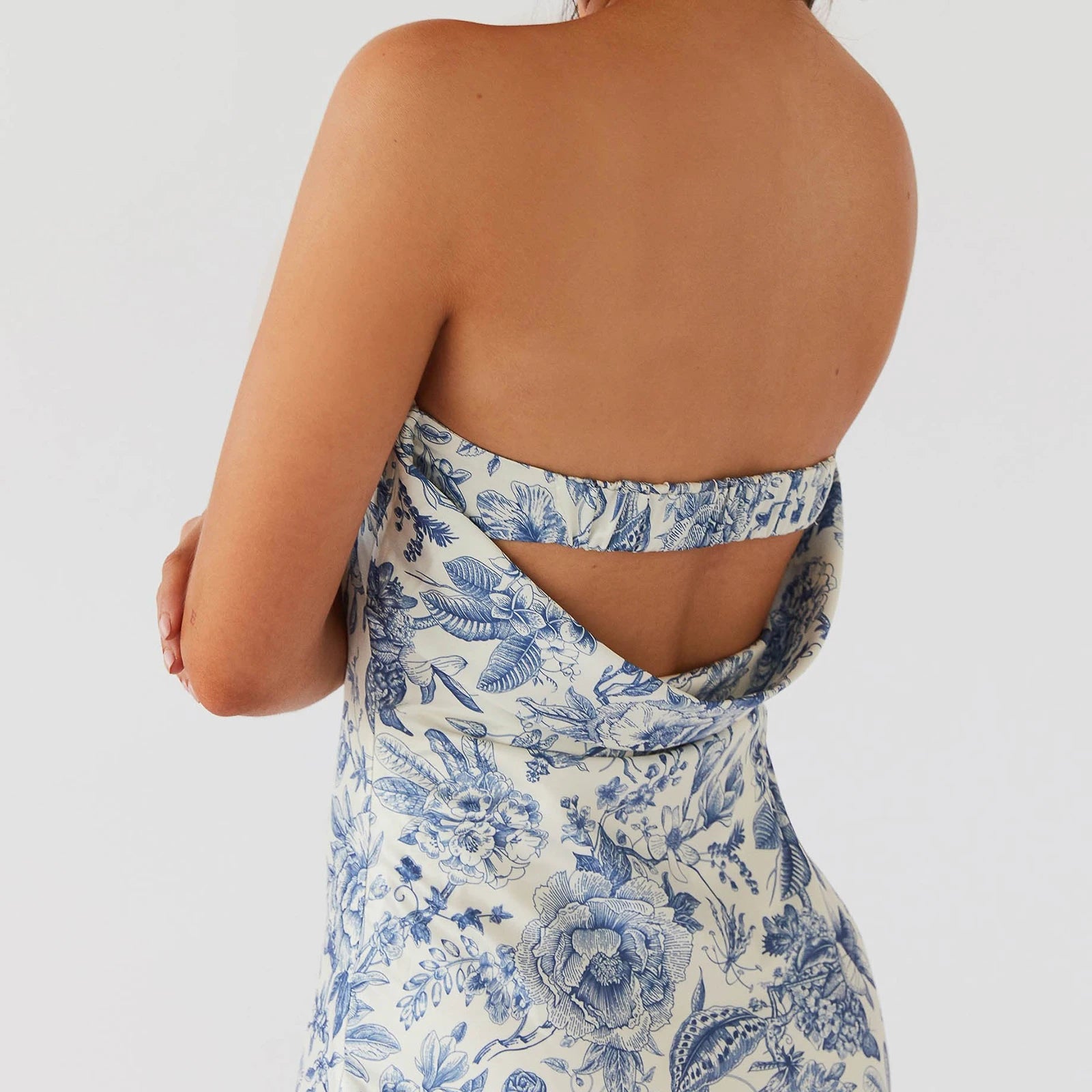 Vestido Longo Tomara que Caia Estampado Floral Dia a dia
