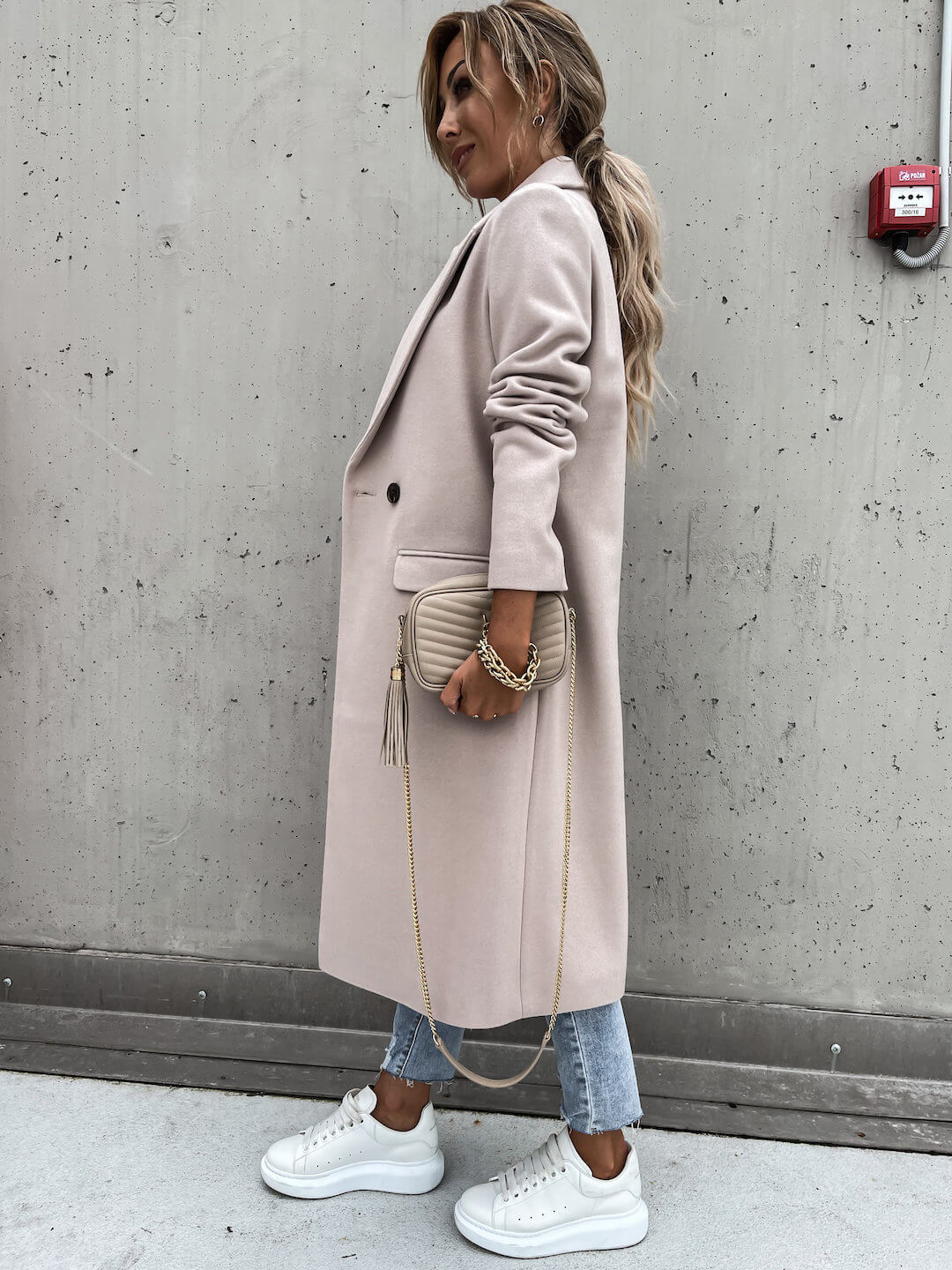 Casaco Feminino Longo de Lã Batida | Elegante e Aconchegante para o Inverno