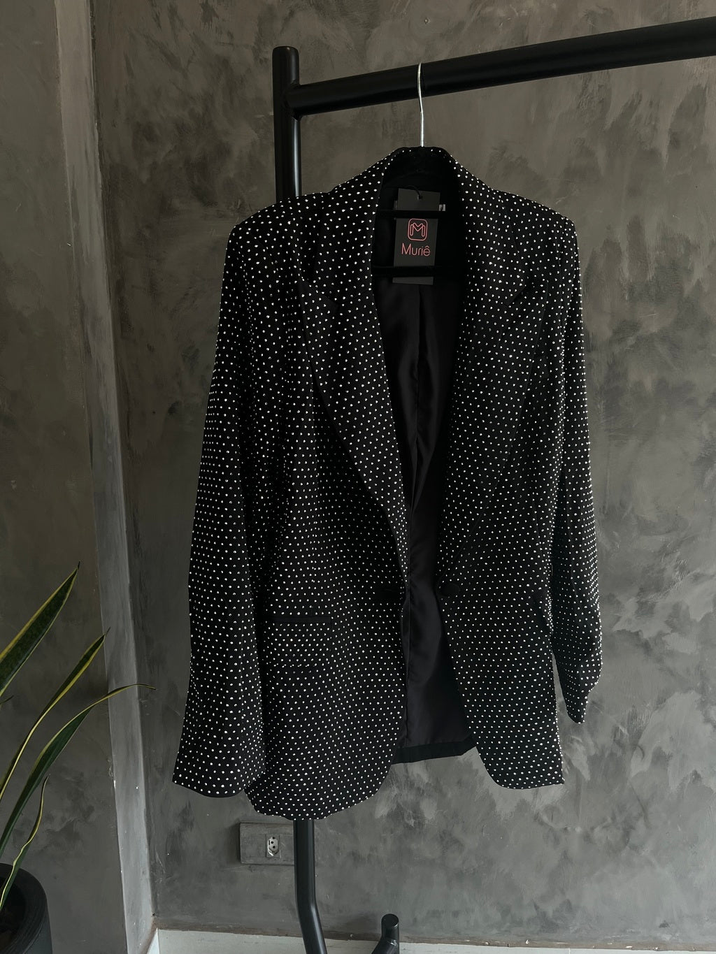 Blazer Feminino Oversized com Brilho – Diamond