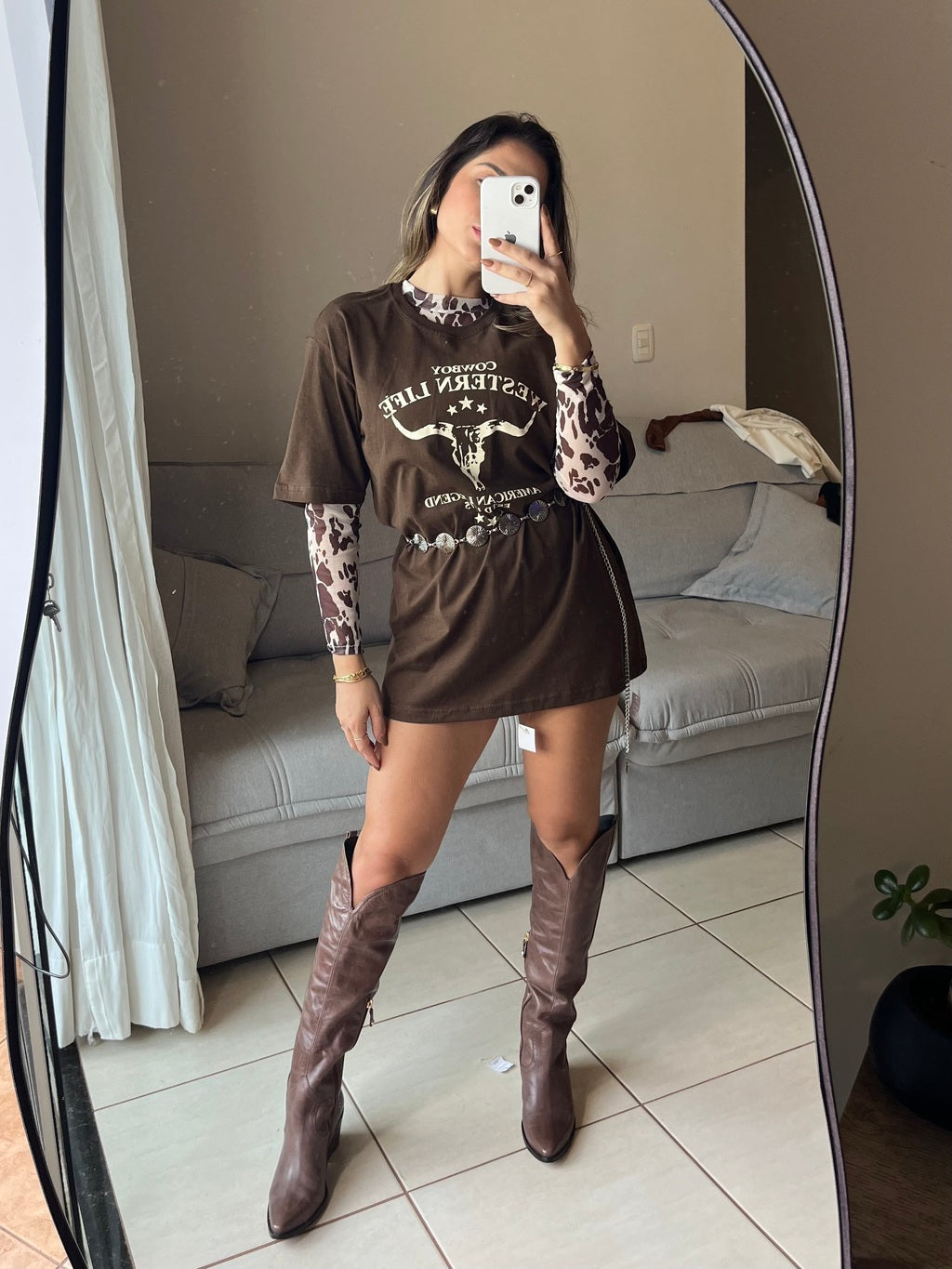 T-shirt Over Sized Western