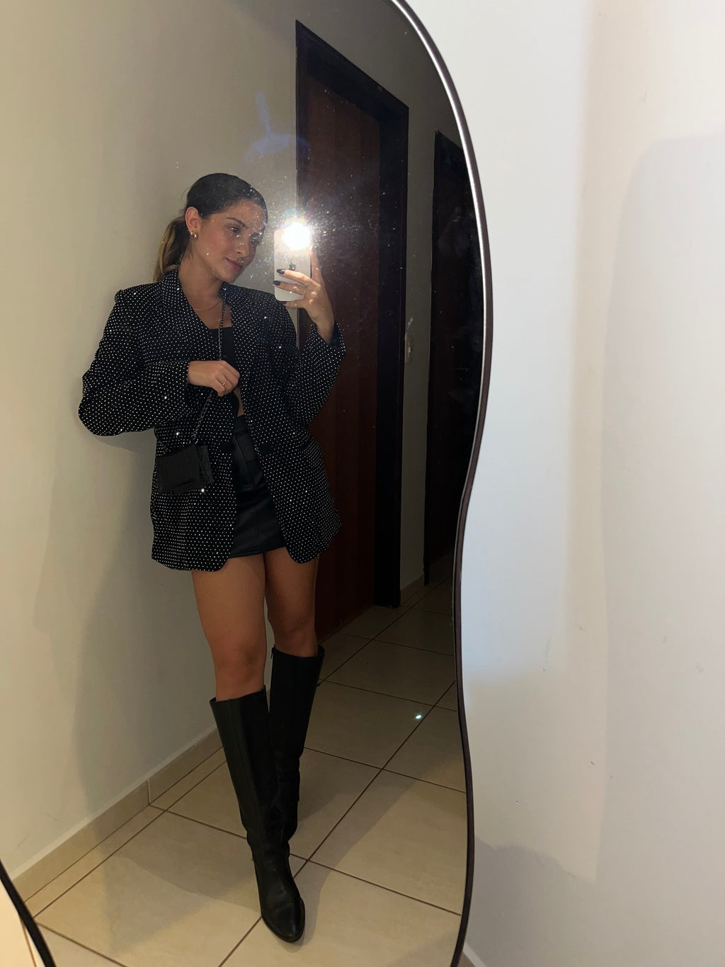 Blazer Feminino Oversized com Brilho – Diamond