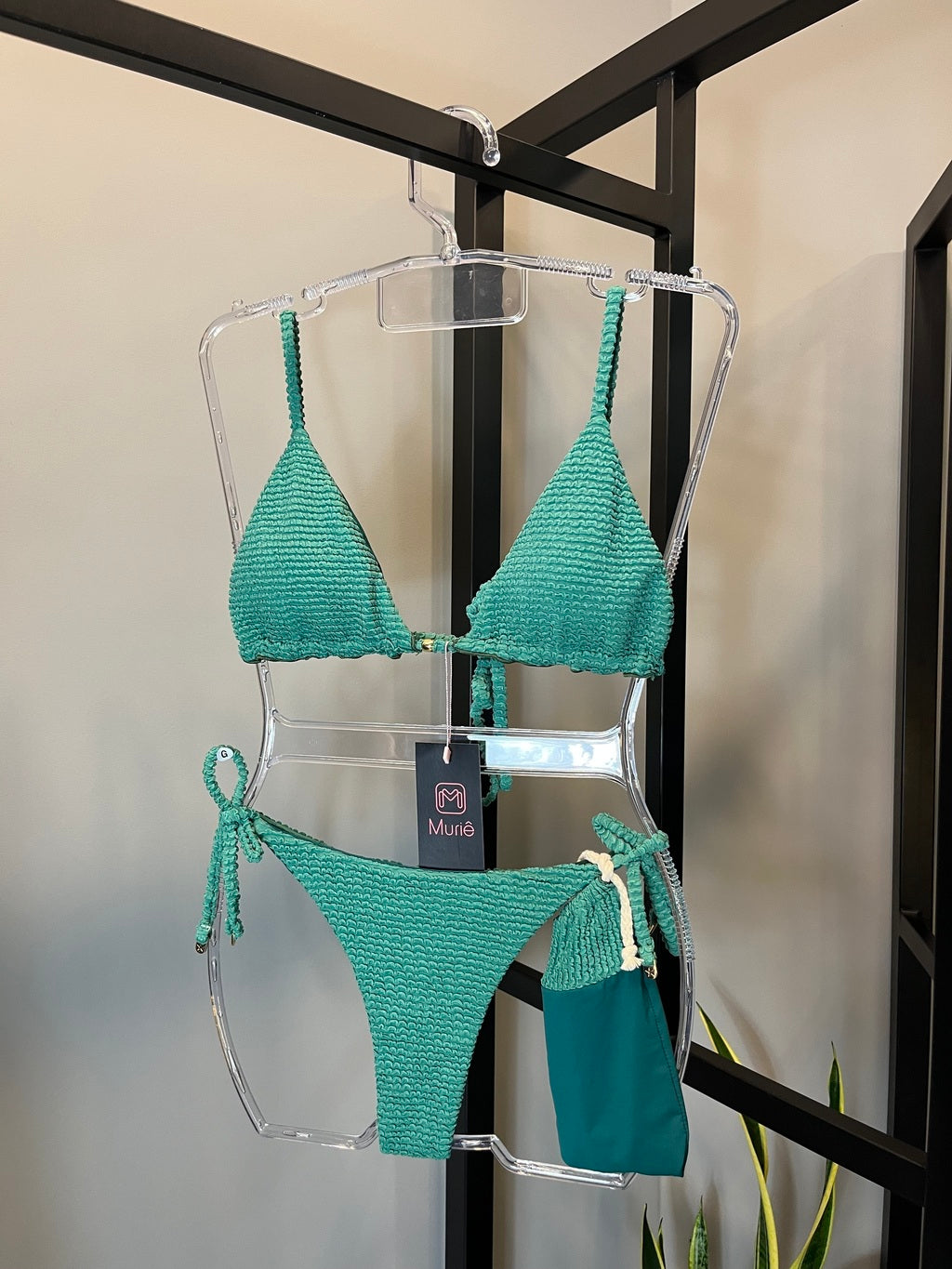 Biquini Ibiza Texturizado Verde