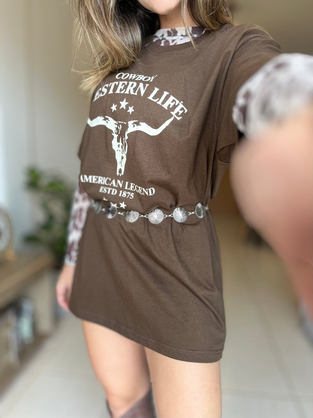 T-shirt Over Sized Western
