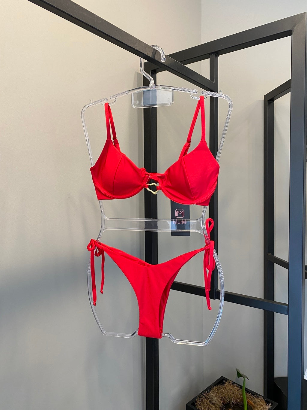 Biquini aro aguas belas vermelho