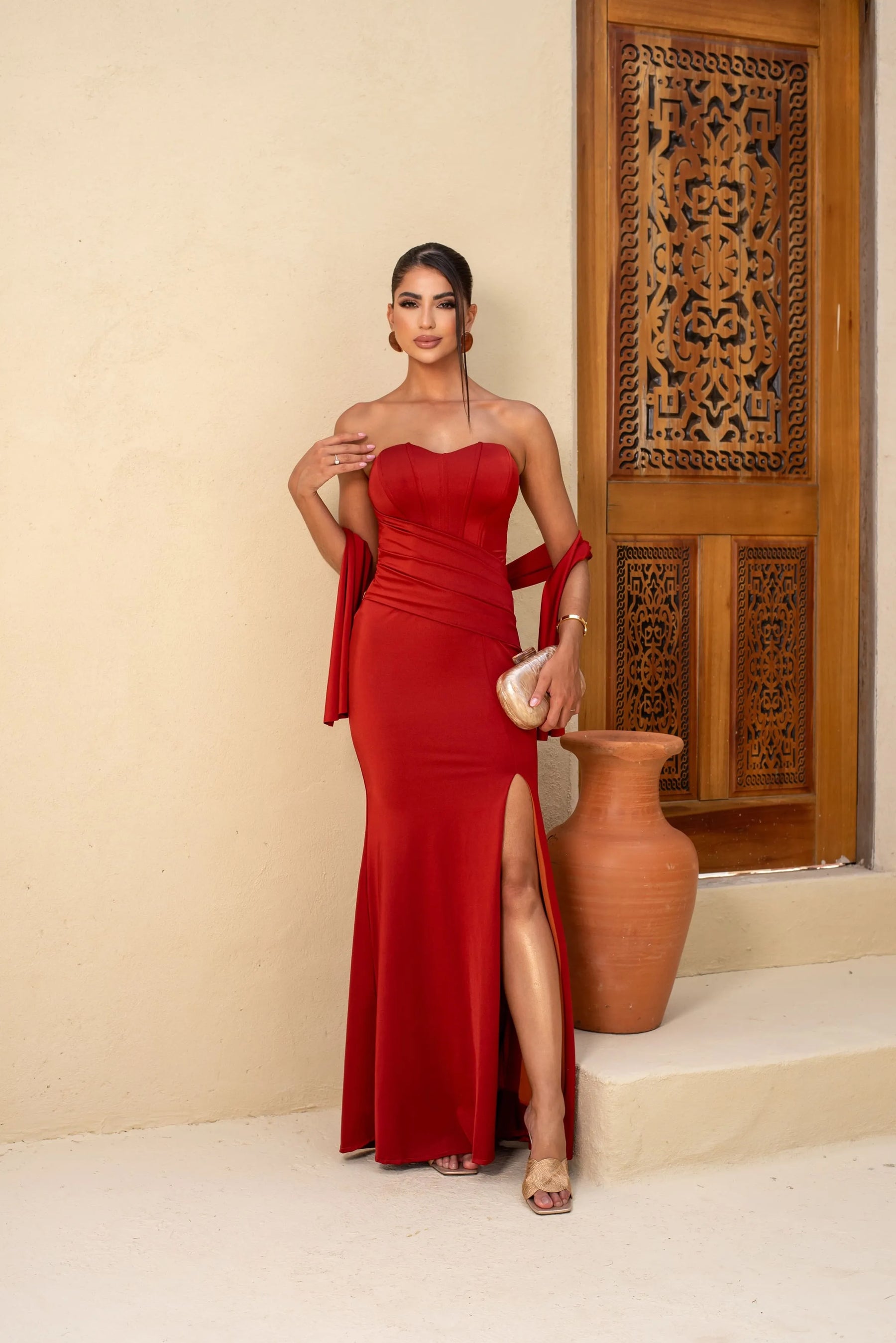 Vestido Longo Corset Oliva Thálita