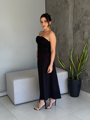 Vestido Solto Straplees Trocolini