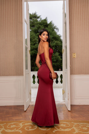 Vestido Longo Corset Oliva Thálita
