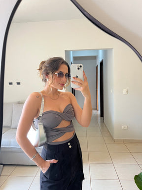 Body Feminino Torcido Tomara que Caia - Helena