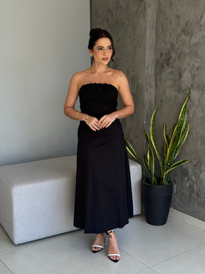 Vestido Solto Straplees Trocolini