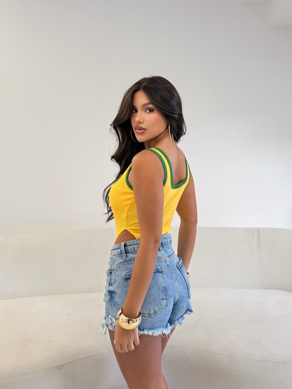 Blusa Body Cavado Brasil