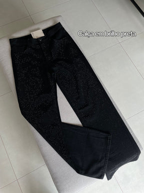 Calça Jeans Diamond Preta