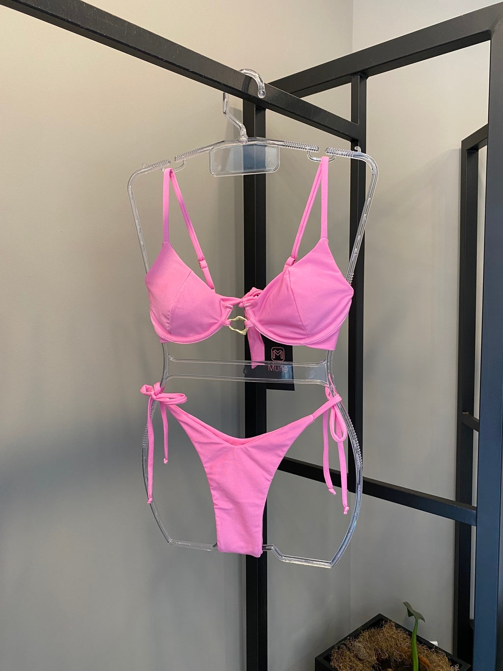 Biquini aro aguas belas rosa