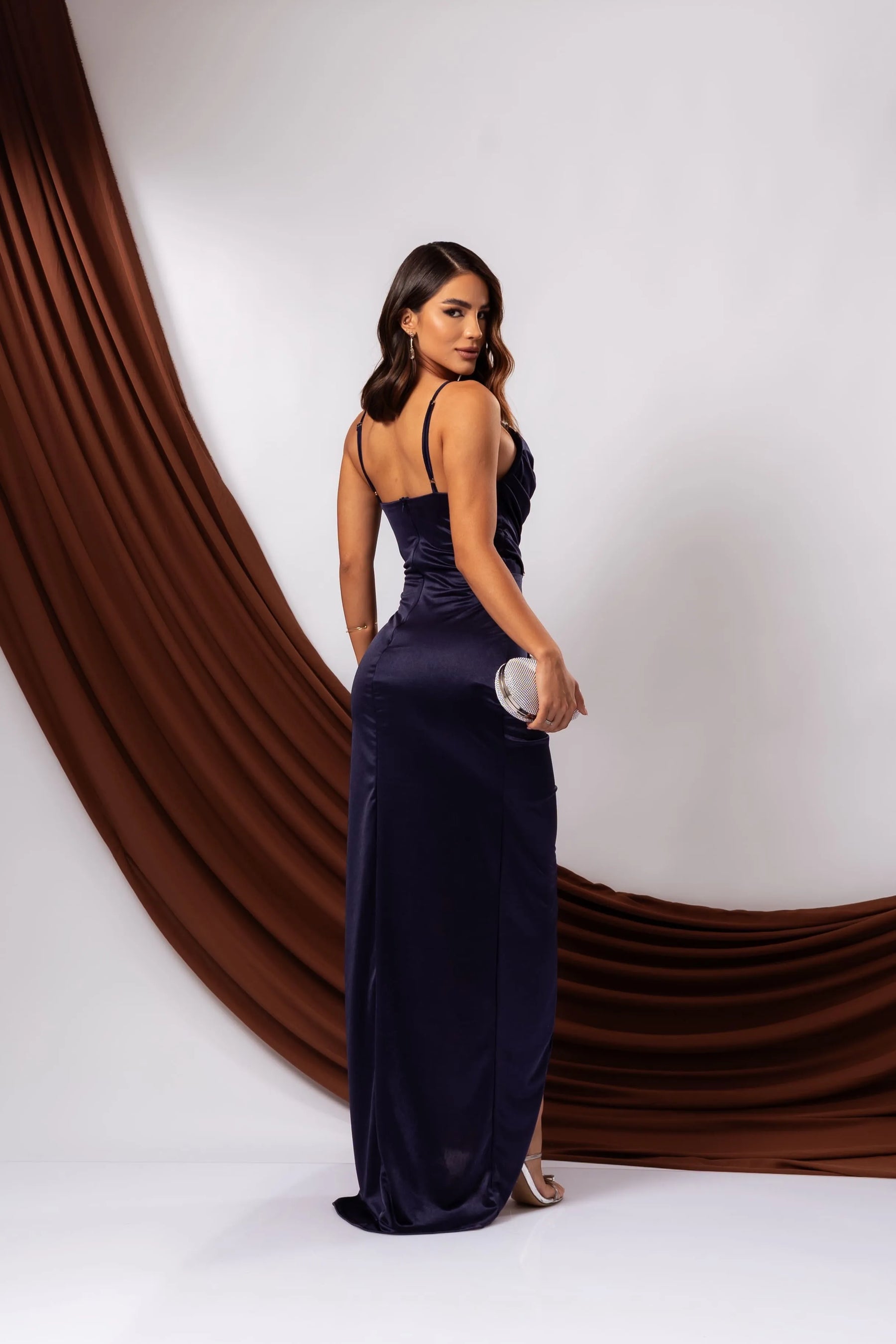 Vestido Longo Acetinado Thalita