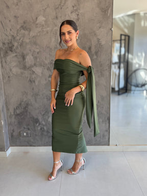 Vestido de Festa Midi Prada Cindy