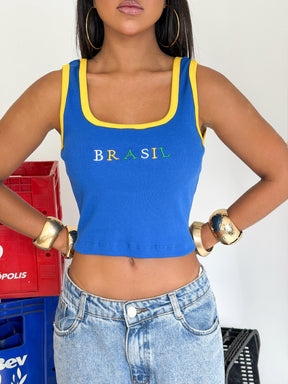 Regata cropped Brasil