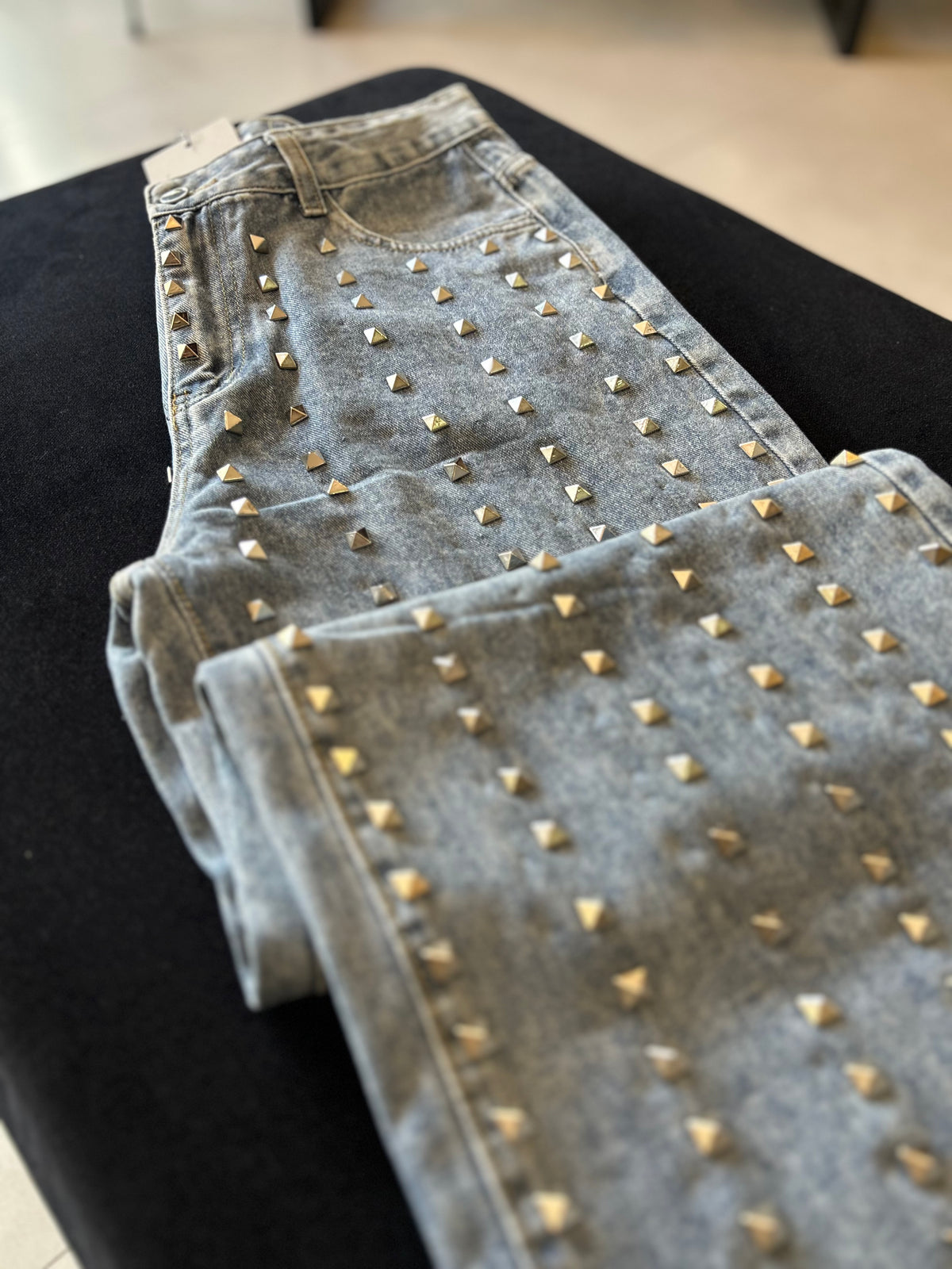 Calça Jeans Rebite