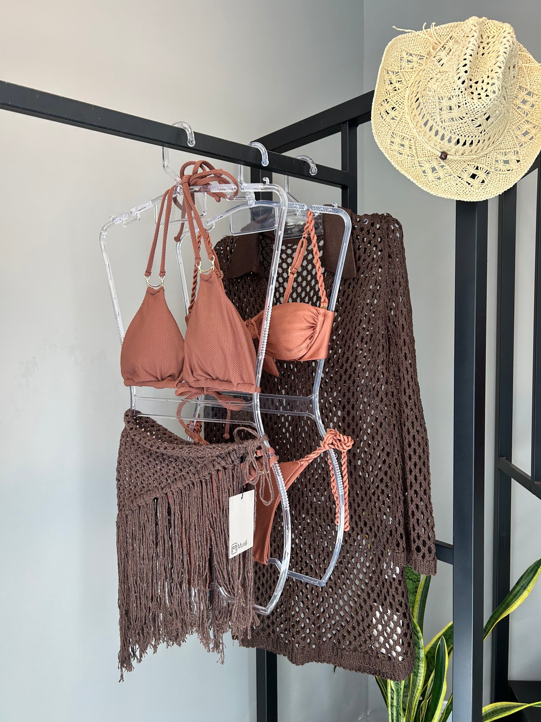 Lenço Crochet de Franjas