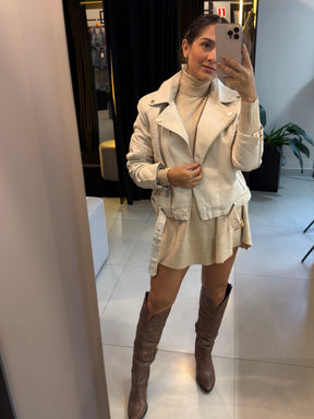 Jaqueta Couro Biker Angela