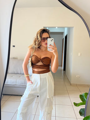 Body Feminino Torcido Tomara que Caia - Helena