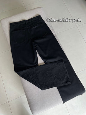 Calça Jeans Diamond Preta