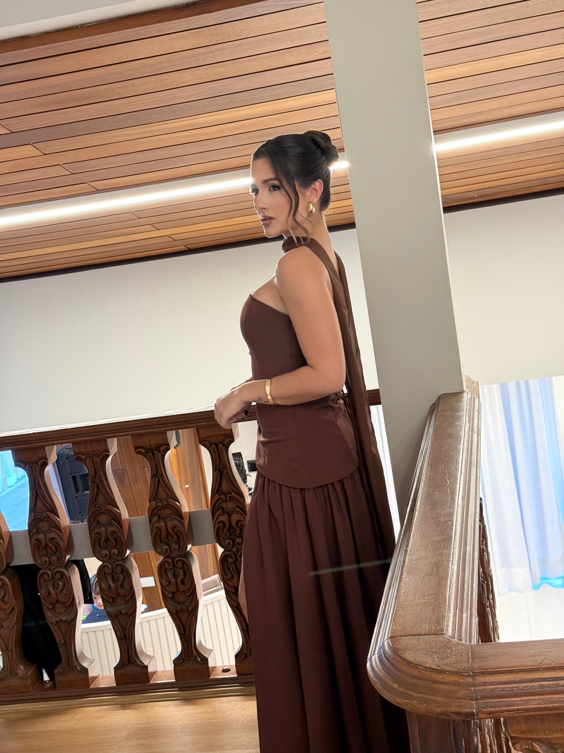 Vestido Longo Choker para Festa Tifany - Ocasiões Especiais