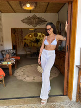 Saida de praia calça crochet Loren