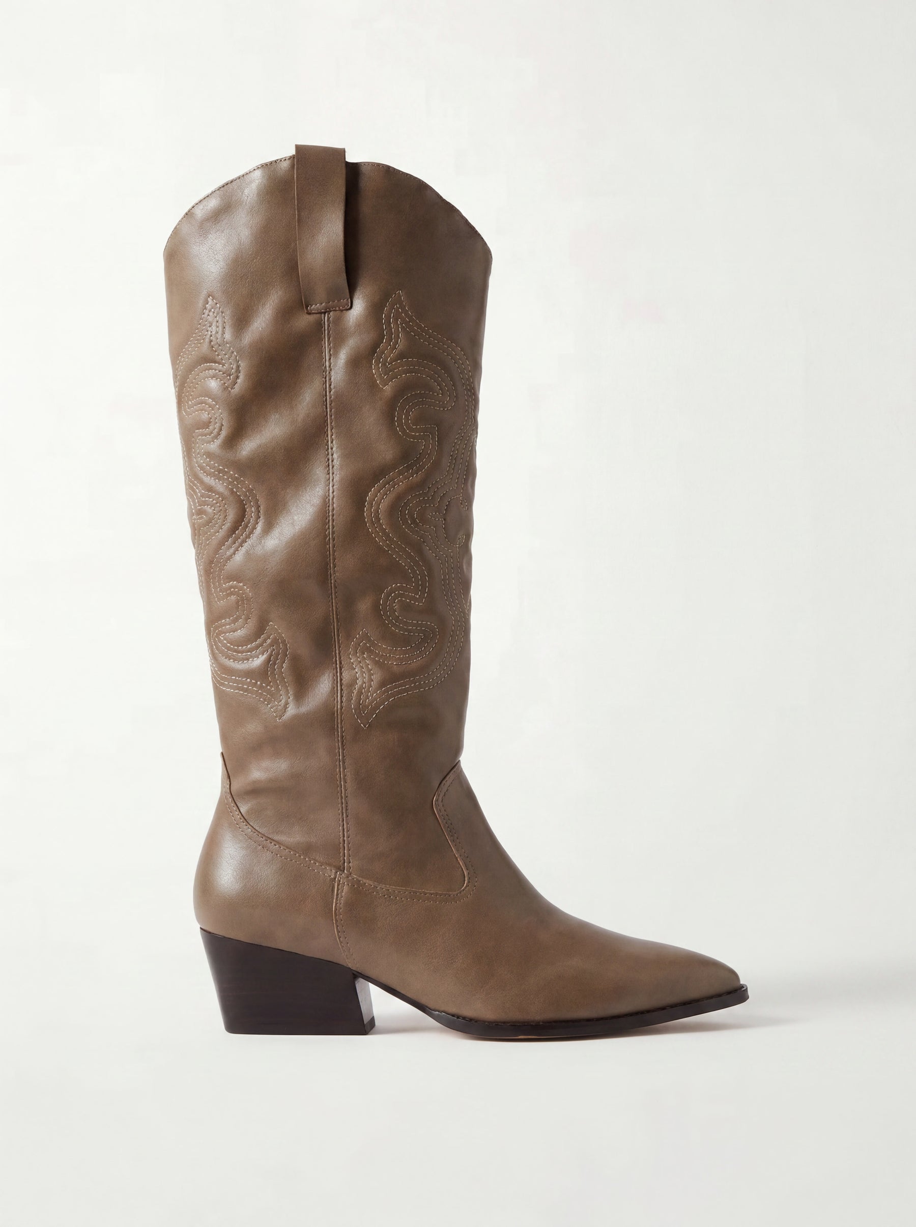 Bota Western Couro Marrom Claro